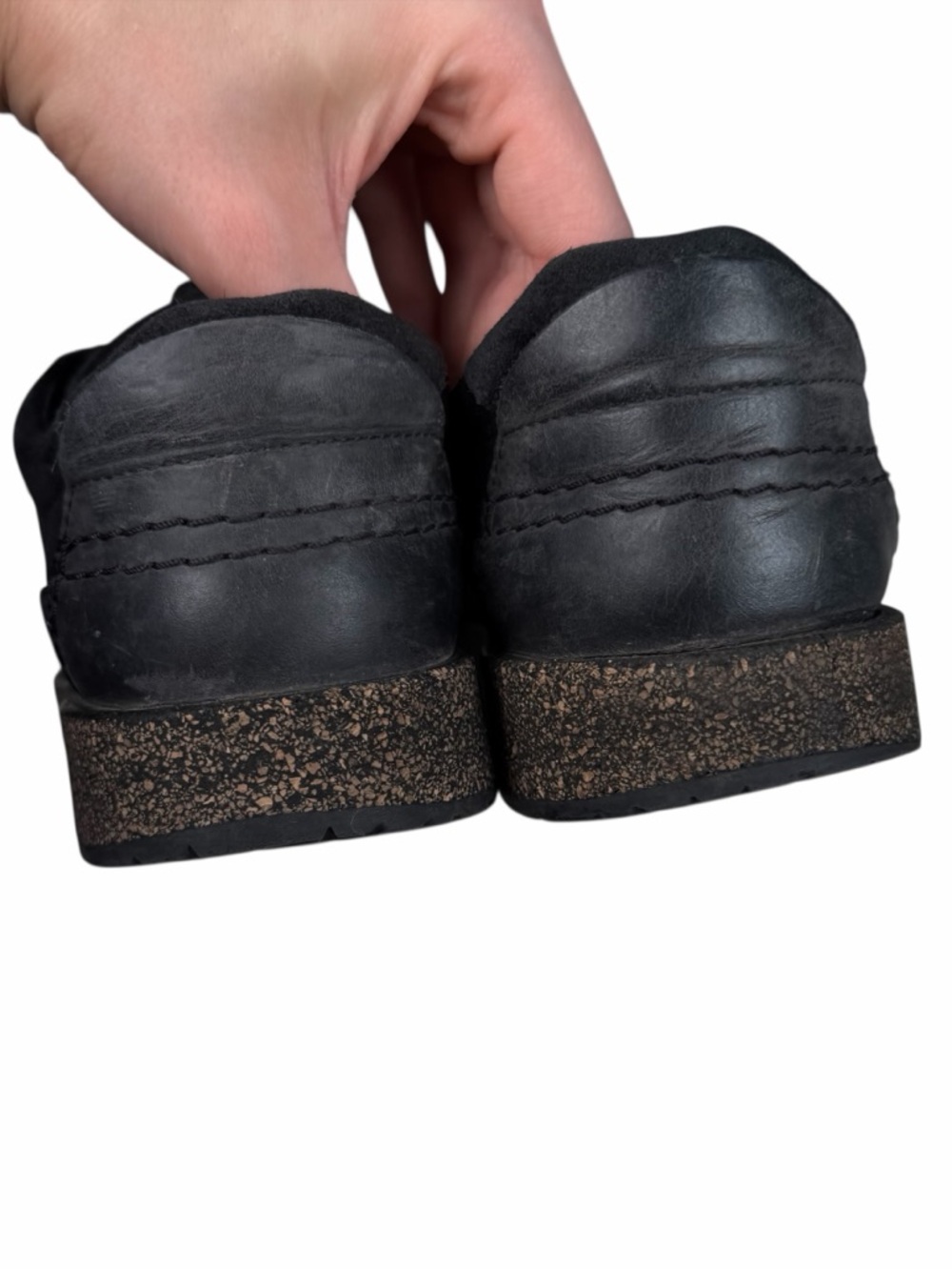 Birkenstock HONNEF LOW Black Suede Leather Size 39- US Womens-8 Mens-6 - Picture 7 of 13
